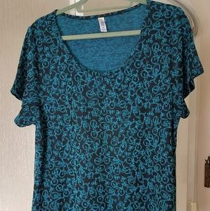 EUC 1 Use Lularoe Jaquard Bicycle 2XL Classic T